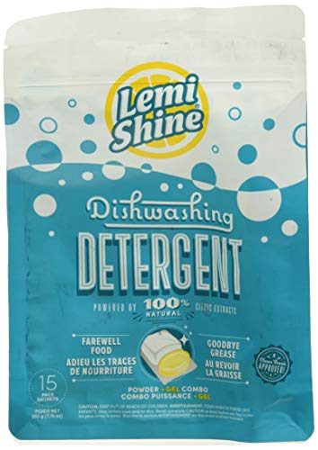 Lemi Shine Dishwashing Detergent Natural Citric Extracts, 15 Pacs, 7.16 oz