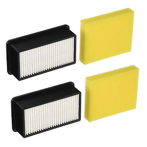 Lemige 2 + 2 Pack 1008 Vacuum Filters for Bissell CleanView 1819, 1822, 1825, 1831, 1330, 1332，9595A Vacuums Replacement Filters Kit, Compare to Part # 2032663 & 1601502
