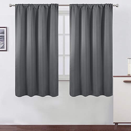 LEMOMO Gray Blackout Curtains