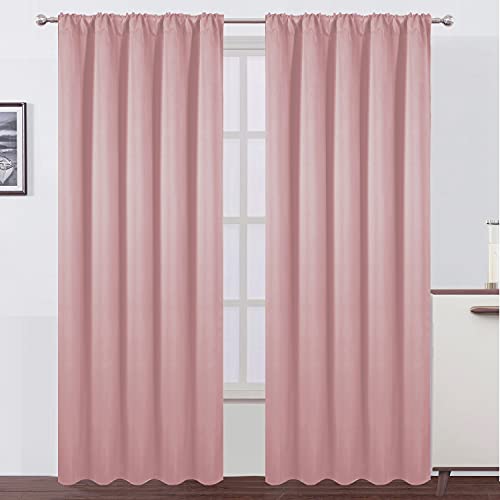 LEMOMO Pink Blackout Curtains