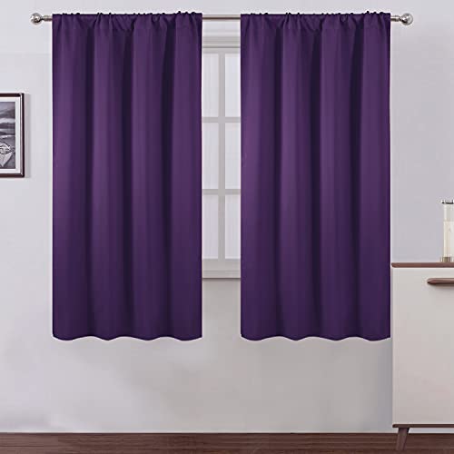 LEMOMO Purple Blackout Curtains