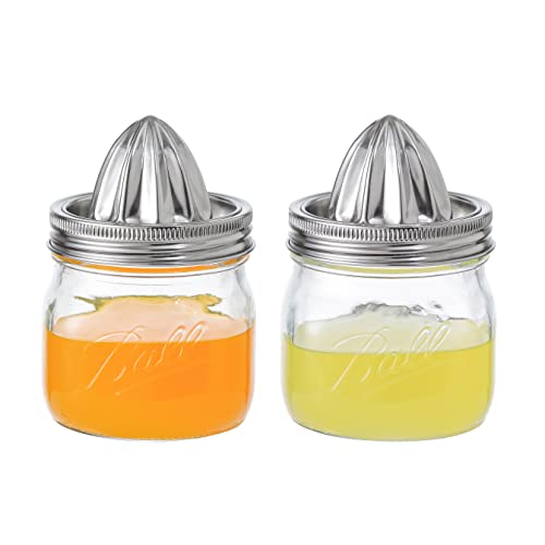 Lemon Lime Orange Juicers with Glass Mason Jars (16 OZ)