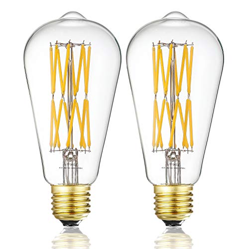 Leools LED Edison Bulb 15W Dimmable 2700K Warm White