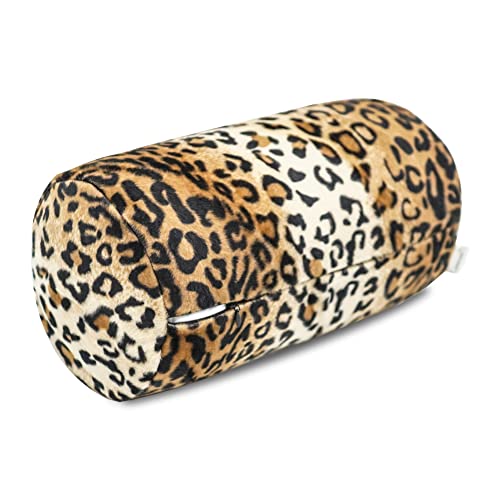 Leopard Microbead Neck Pillows Squishy Cylinder Bean Bag Pillow
