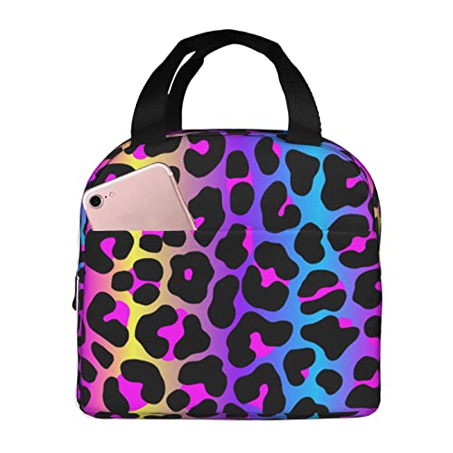 Leopard Print Insulated Lunch Bag