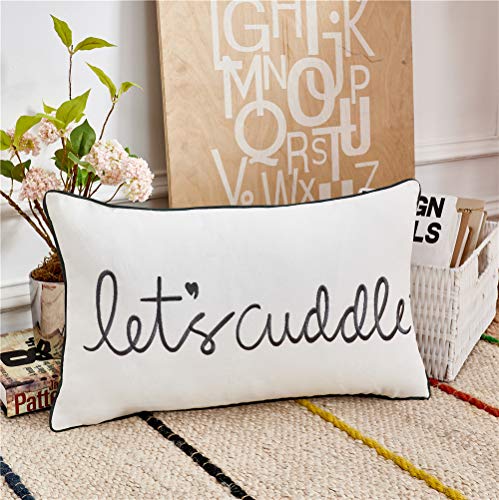 Let's Cuddle Decorative Lumbar Pillow Cover