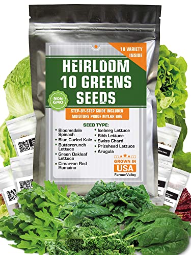 Lettuce and Greens Seeds Variety Pack