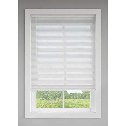 Levolor 2041037 1-in Cordless White Vinyl Mini Blinds