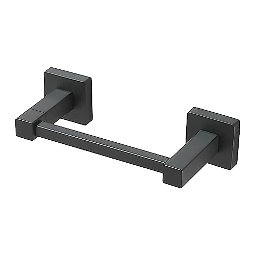 HITSLAM Toilet Paper Holder Wall Mount,Matte Black Toilet Paper Roll Holder  for Bathroom