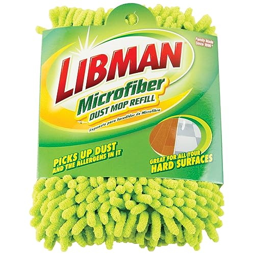 Libman Microfiber Dust Mop Refill 6-Pack, 6.5" x 18.5", Yellow