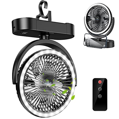 LICONIX Portable Fan with LED Lantern