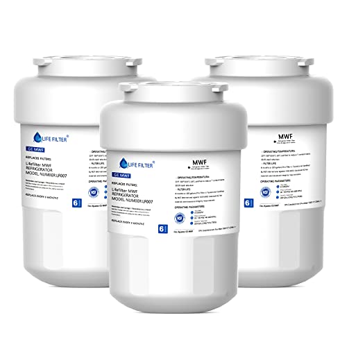 Lifefilter MWF Water Filter 3 Pack for GE Refrigerators