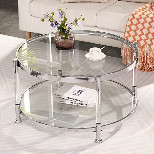 LifeSky Acrylic Glass Coffee Table