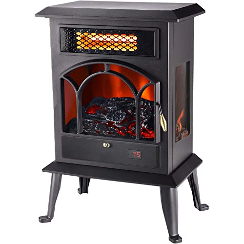 Lifesmart Stove Heater with Flame Viewing Windows