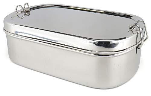 Lifestyle Block Stainless Steel Lunchbox - 9 Inch Oval-Eco Friendly and BPA Free
