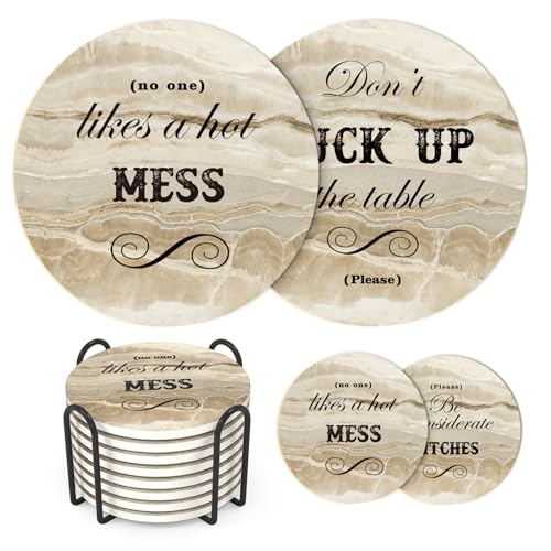 LIFVER Funny Coasters with Holder