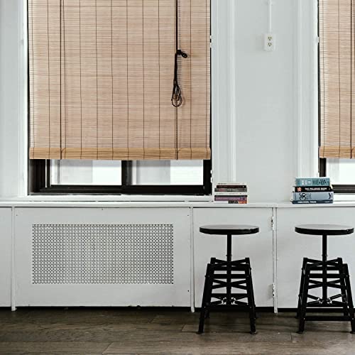Light Brown Bamboo Roll Up Blinds
