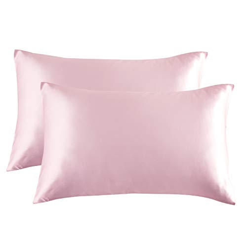 Light Plum Silk Pillow Cases - Bedsure Satin Pillowcases