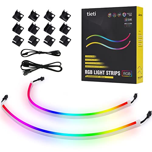 TIETI 5V 3-Pin RGB LED Strip Kit for PC Compatibility