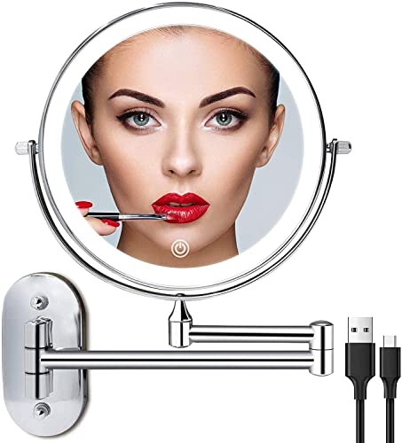 Lighted Makeup Vanity Mirror with 10x Magnification