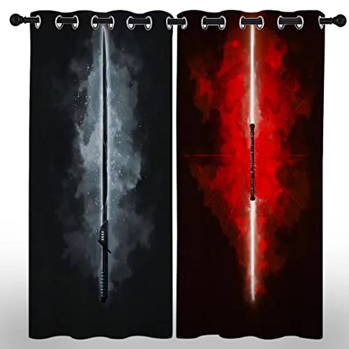 Lightsaber Curtains for Home Decor