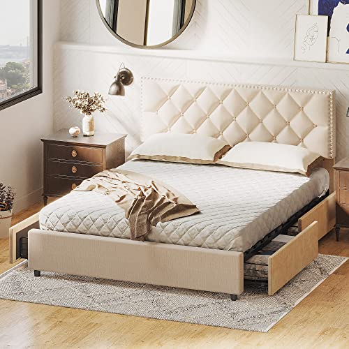 LIKIMIO Queen Bed Frame