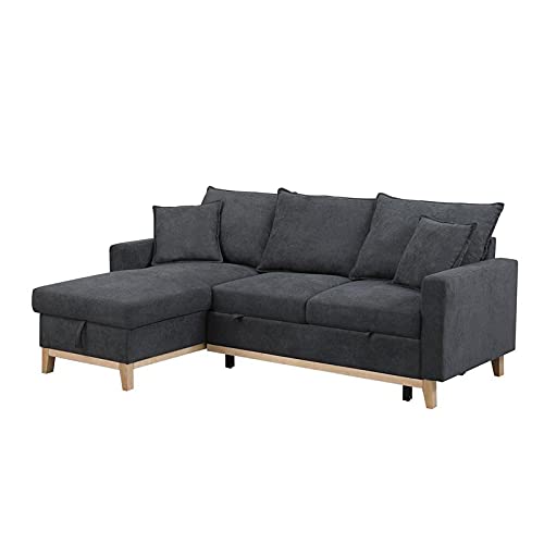 Lilola Home Woven Reversible Sleeper Sectional Sofa