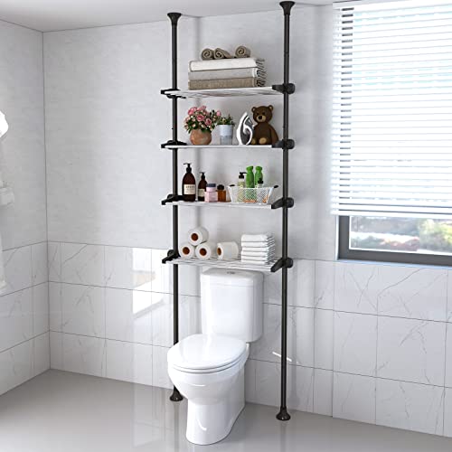 Adjustable 4-Tier Toilet Storage Organizer by Lilyvane