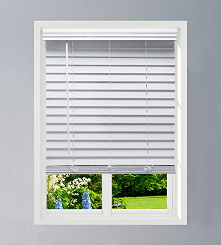 Linen Avenue Cordless Faux Wood Blind - Stylish and Functional