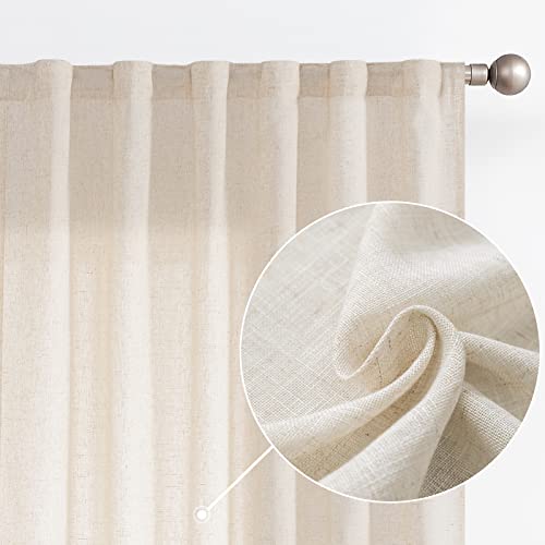 Linen Blend Curtains for Home Decor