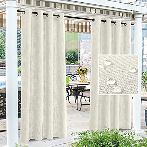 Linen Look Outdoor Curtains for Patio