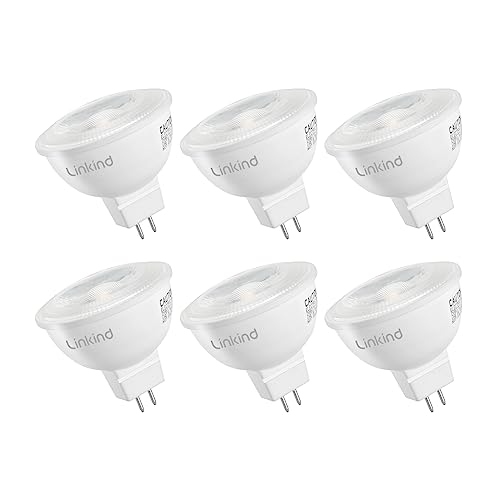 Linkind Dimmable MR16 LED Bulbs 3000K Soft White 6.5W 6-Pack
