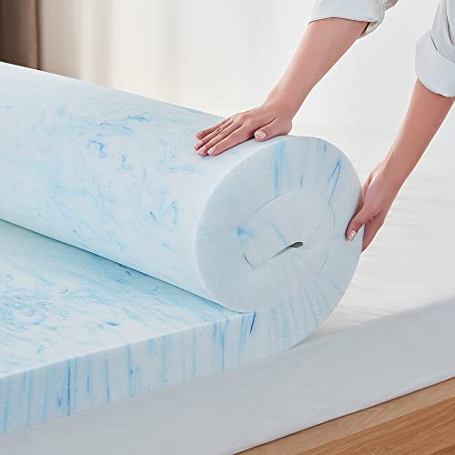 3 inch Gel Memory Foam King Size Mattress Topper by LINSY LIVING