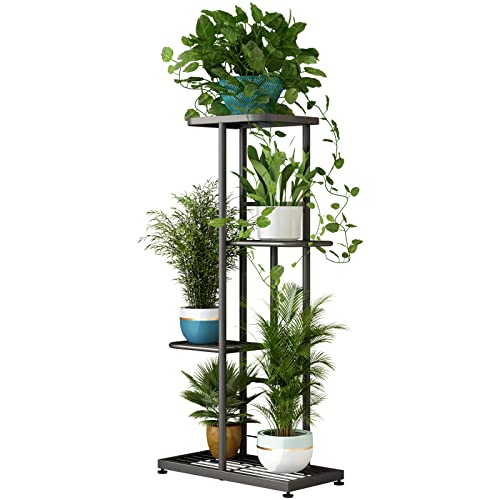 LINZINAR 4 Tier 5 Potted Metal Plant Stand