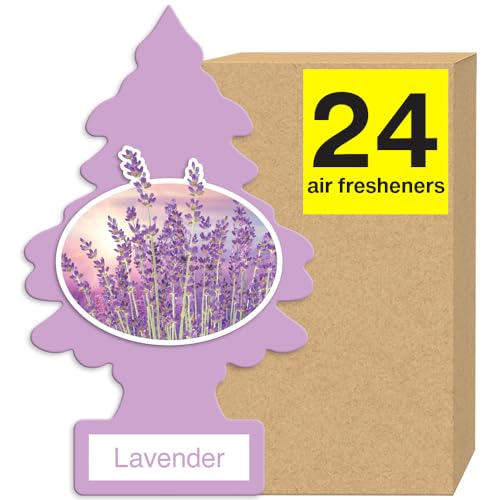 LITTLE TREES Car Air Freshener - Lavender, 24 Air Fresheners