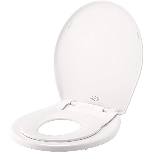 Little2Big Toilet Seat with Built-In Potty Training Seat