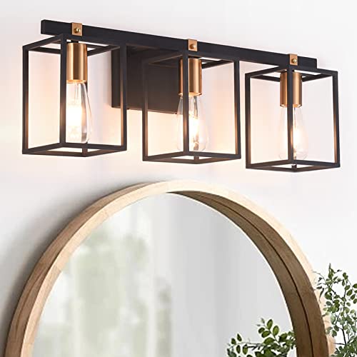 Liwuu Modern Industrial Bathroom Vanity Light Fixtures