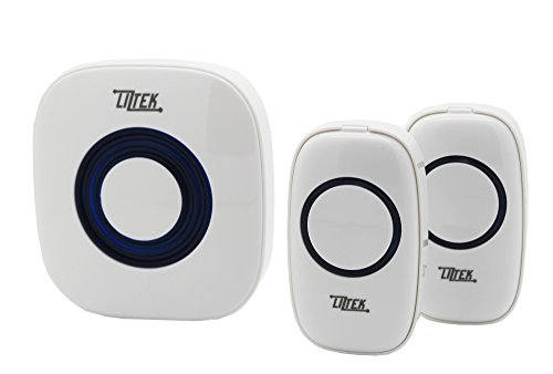 Wireless Doorbell with 2 Remotes, 1000ft Range, 52 Chimes (White)
