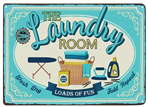 Loads of Fun Vintage Farmhouse Laundry Room Sign