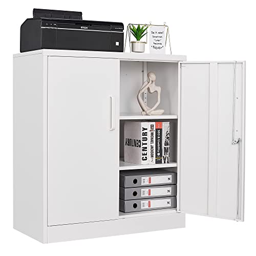 Lockable Steel Storage Cabinet with Adjustable Shelves