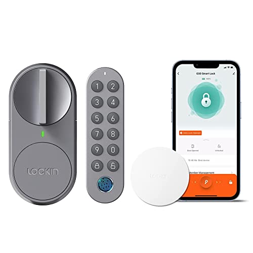 Lockin 6-in-1 Smart Door Lock: Keyless Entry, App & Alexa Compatible