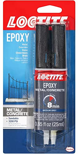 Loctite Epoxy Metal/Concrete, 0.85 fl oz, 1, Syringe