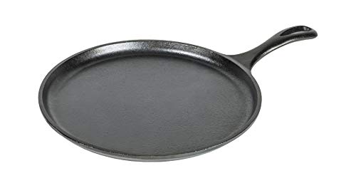 Lodge Cast Iron Round Griddle, Pre-Seasoned, 10.5-inch