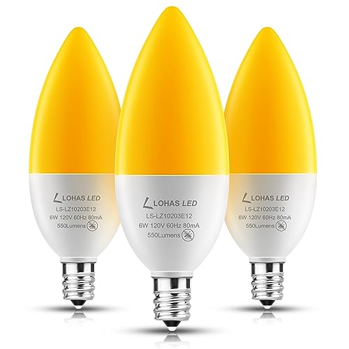LOHAS Yellow LED Bug Light Bulbs