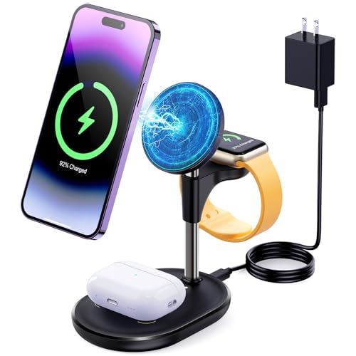 LOKIISKI 3-in-1 Wireless Charger for Multiple Apple Devices