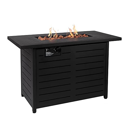 Lokingrise 42 Inch Outdoor Propane Fire Pit Table