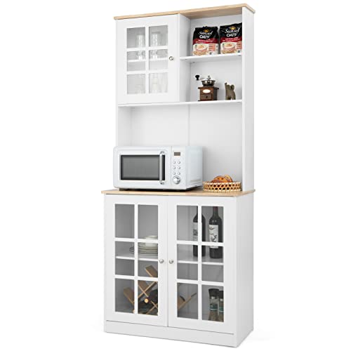 LOKO 72" Kitchen Hutch Storage Cabinet