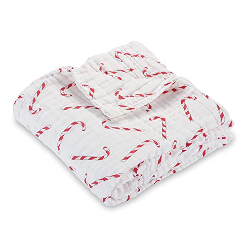 LollyBanks Christmas Candy Cane Throw Quilt