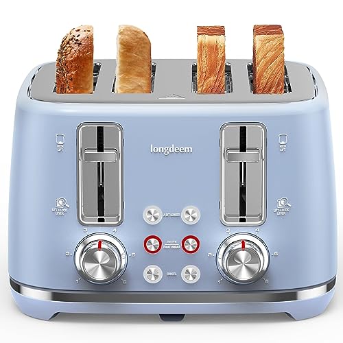 Willz 2-Slice Toaster, Extra Wide Slot with 6 Browning Levels, Small  Toaster for Bread, Removable Crumb Tray, Auto Shut-off & Easy Clean, Black