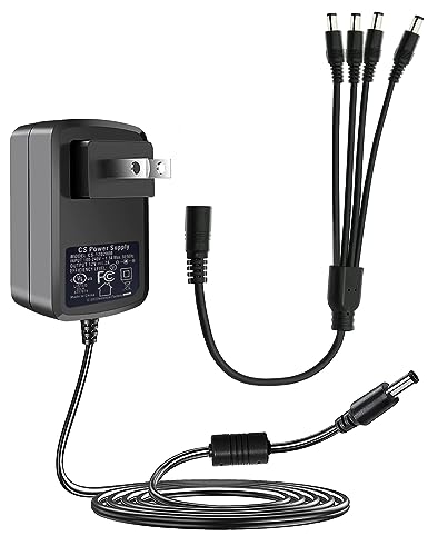 Lonnky DC Power Supply Adapter for Security Cameras